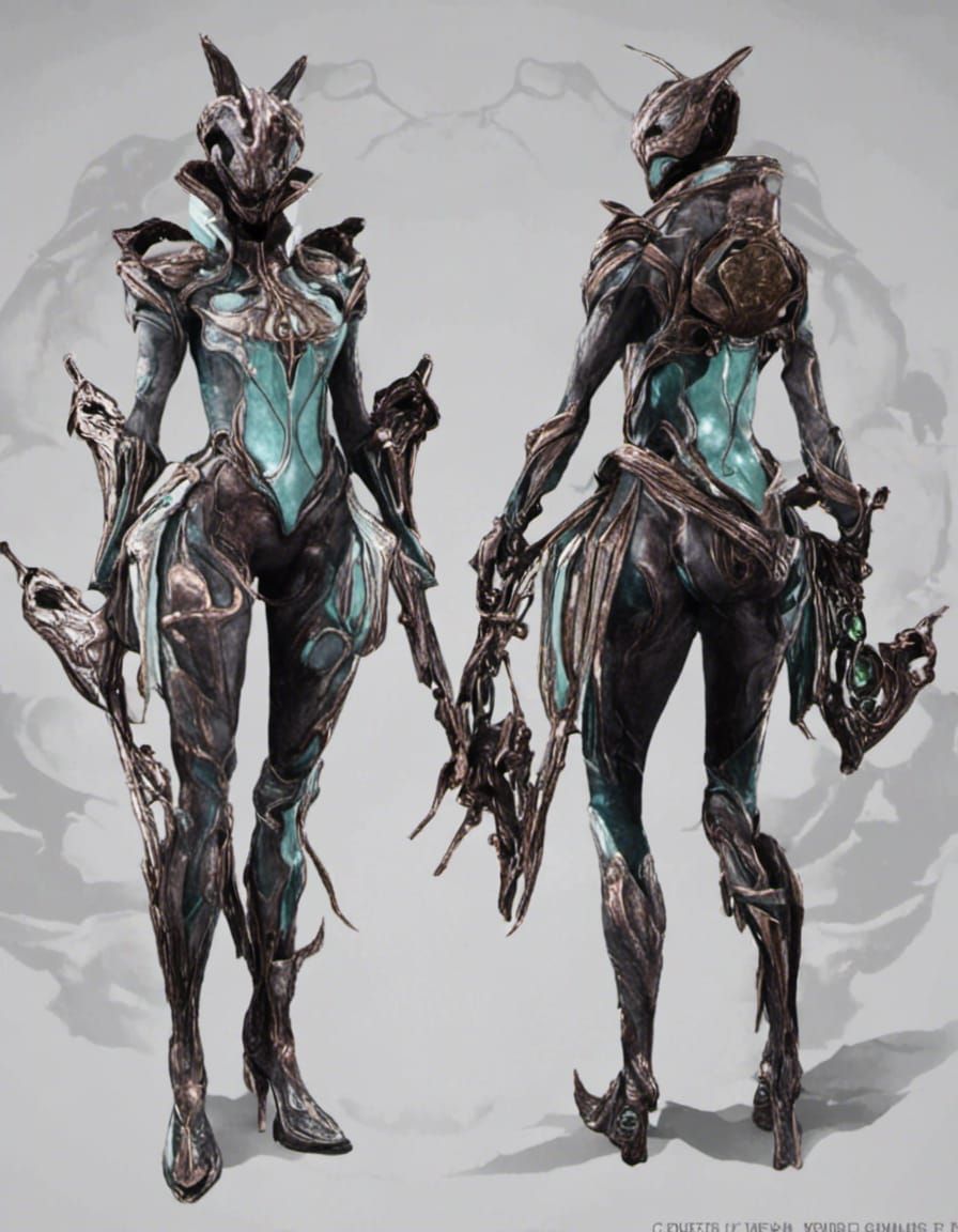 Still working on my Warframe based model. - AI Generated Artwork ...