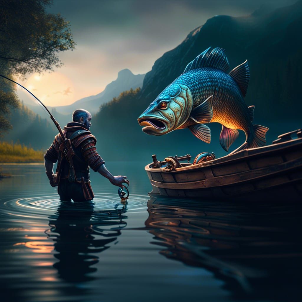 fishing? - AI Generated Artwork - NightCafe Creator