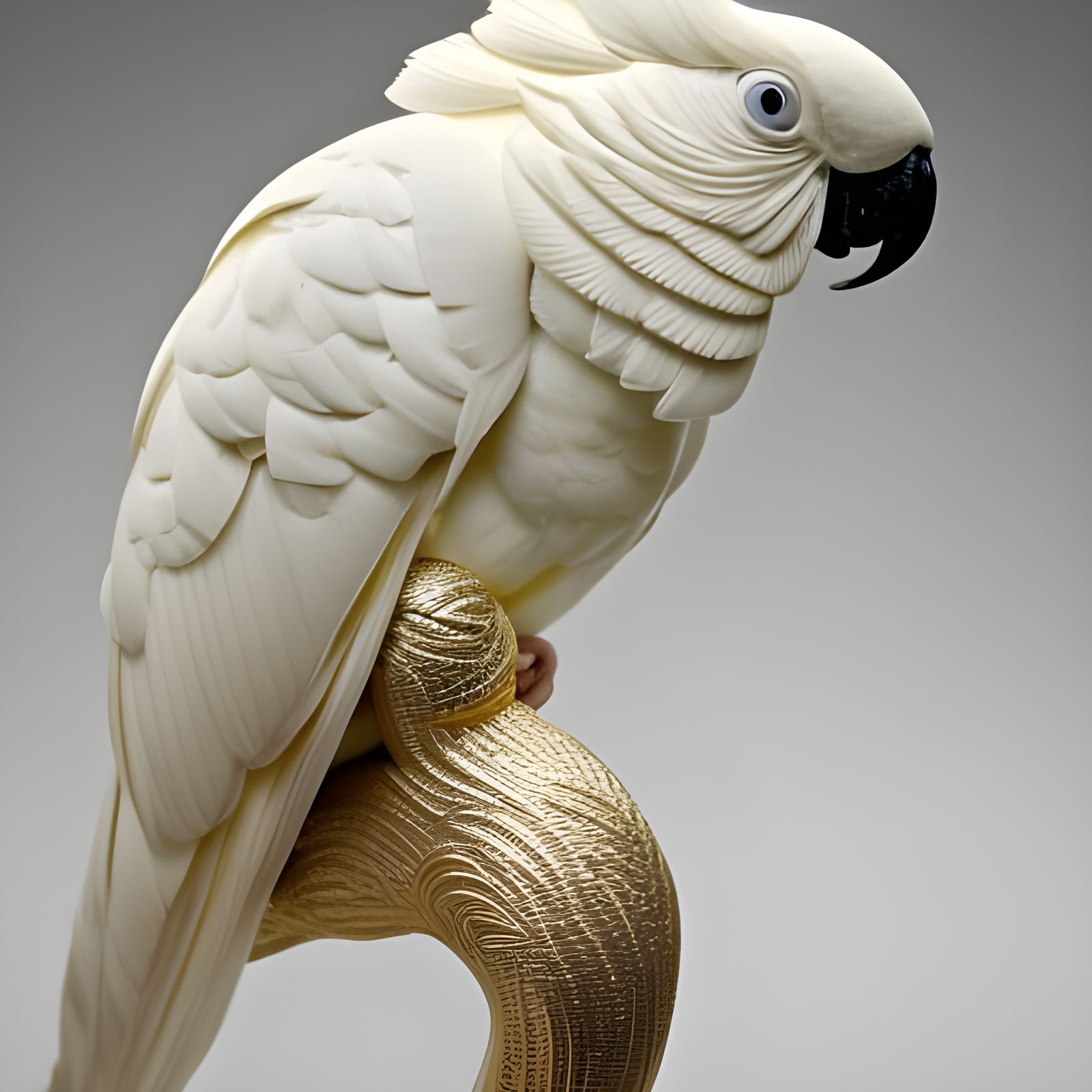 Cockatoo sculpture  by @originaldigga