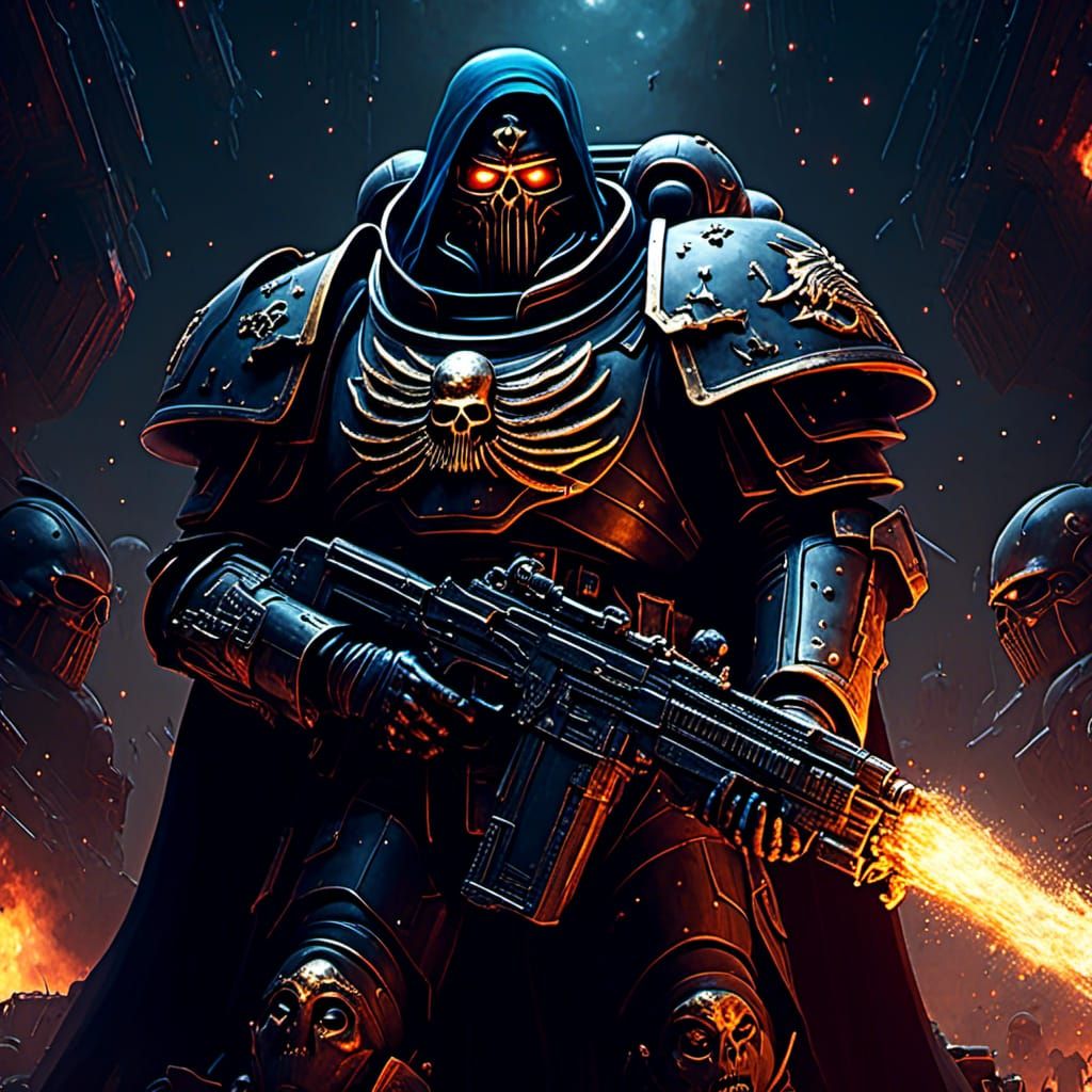 <lora:armour:1.0> a person with a gun, a screenshot, by Tade...