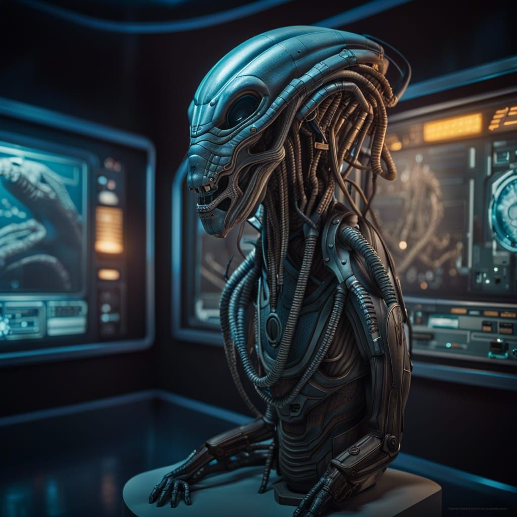 Exhibition of extinct alien species