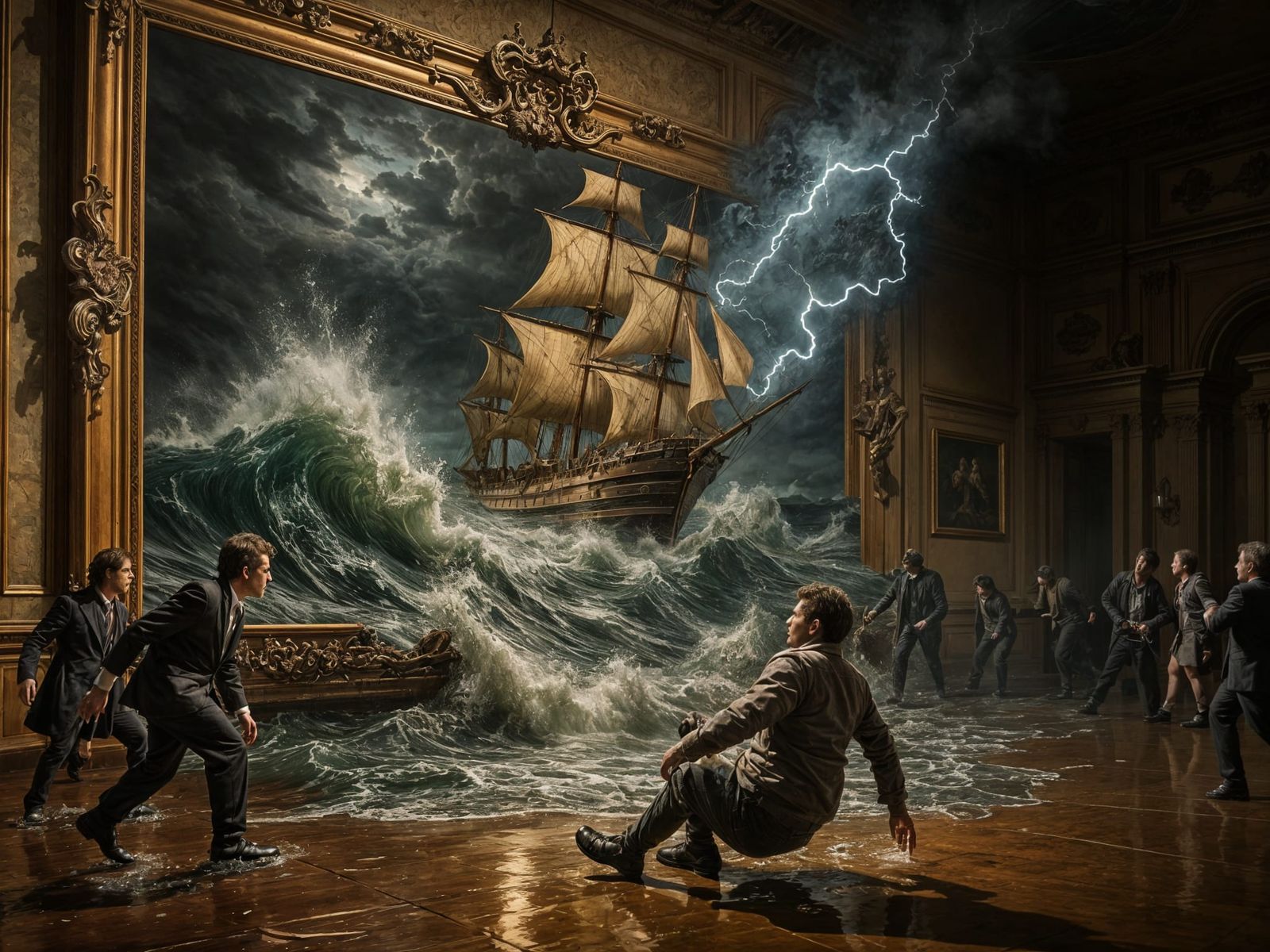 Museum Storm: Painting Comes to Life in 8K