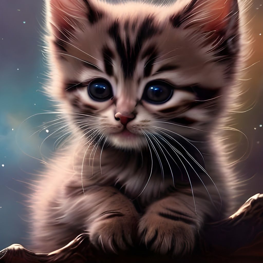 Cute kitten - AI Generated Artwork - NightCafe Creator