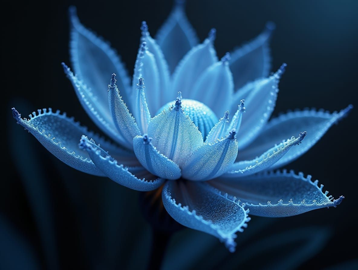 Bioluminescent flower