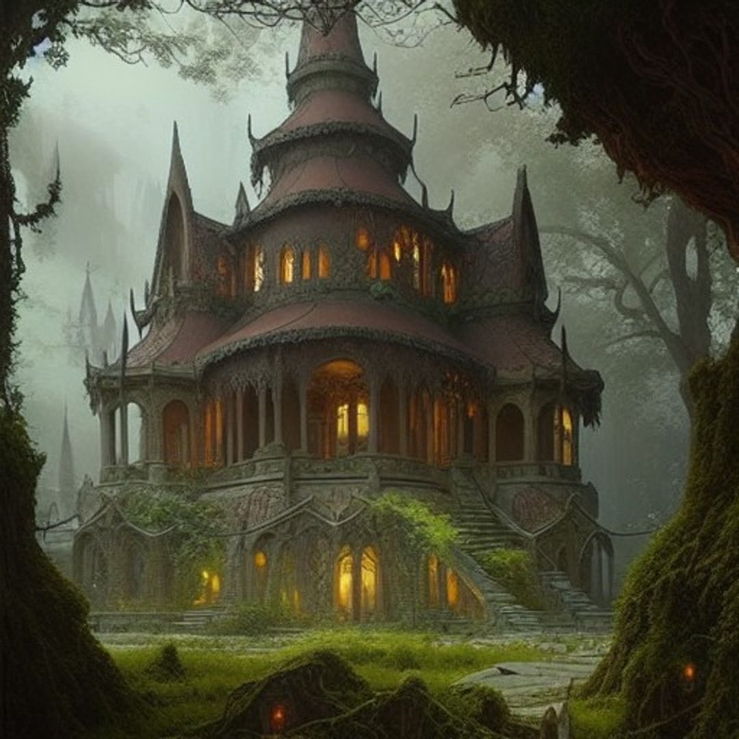 Woodland Manor - AI Generated Artwork - NightCafe Creator