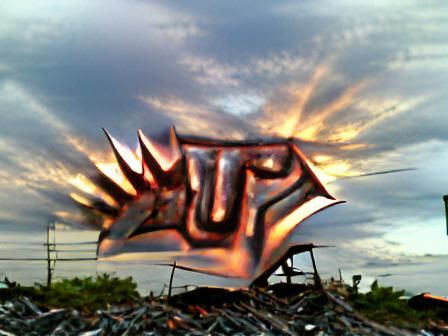 Metal up sunset