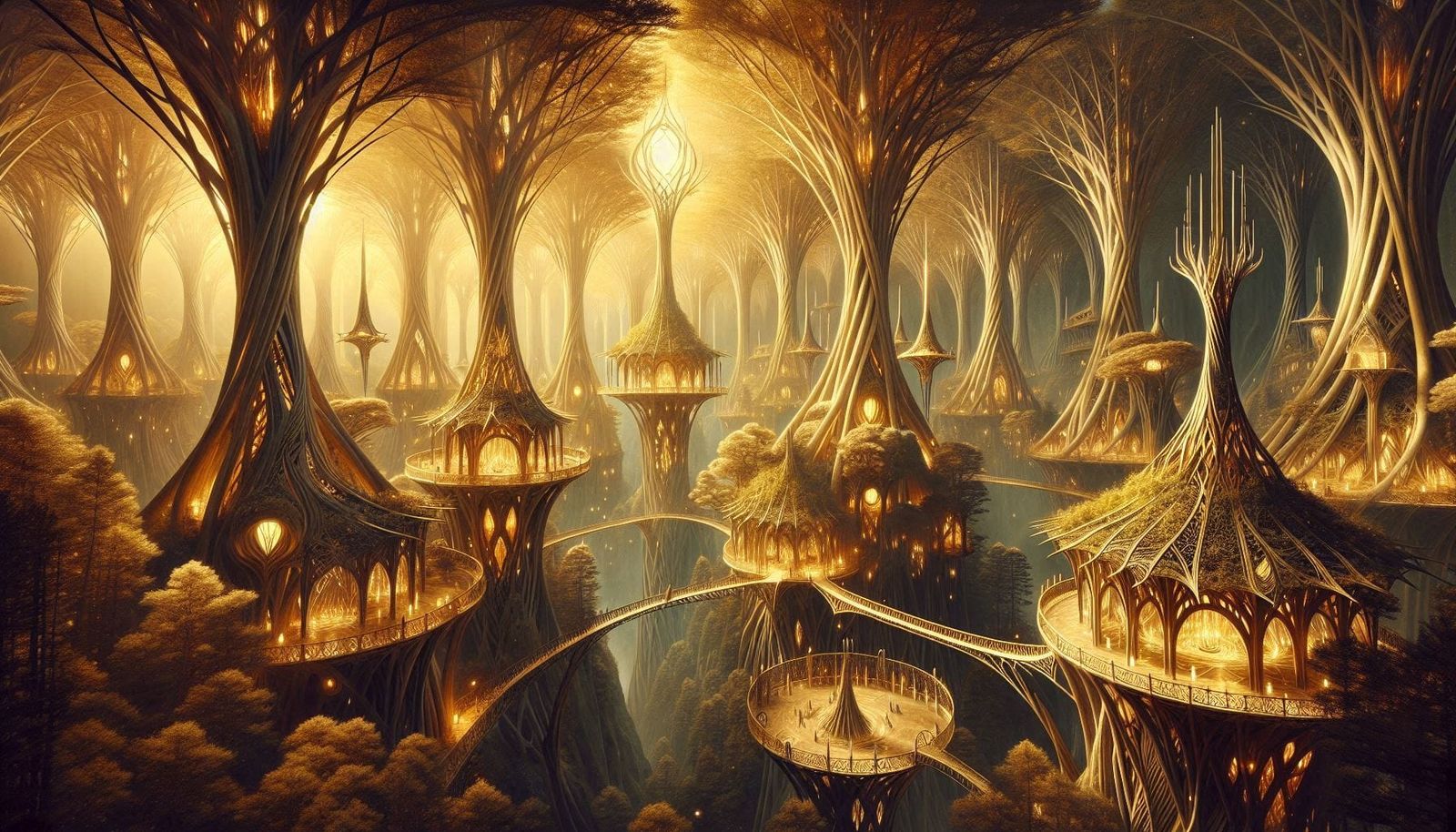 The Evergold Realm of Lothlórien