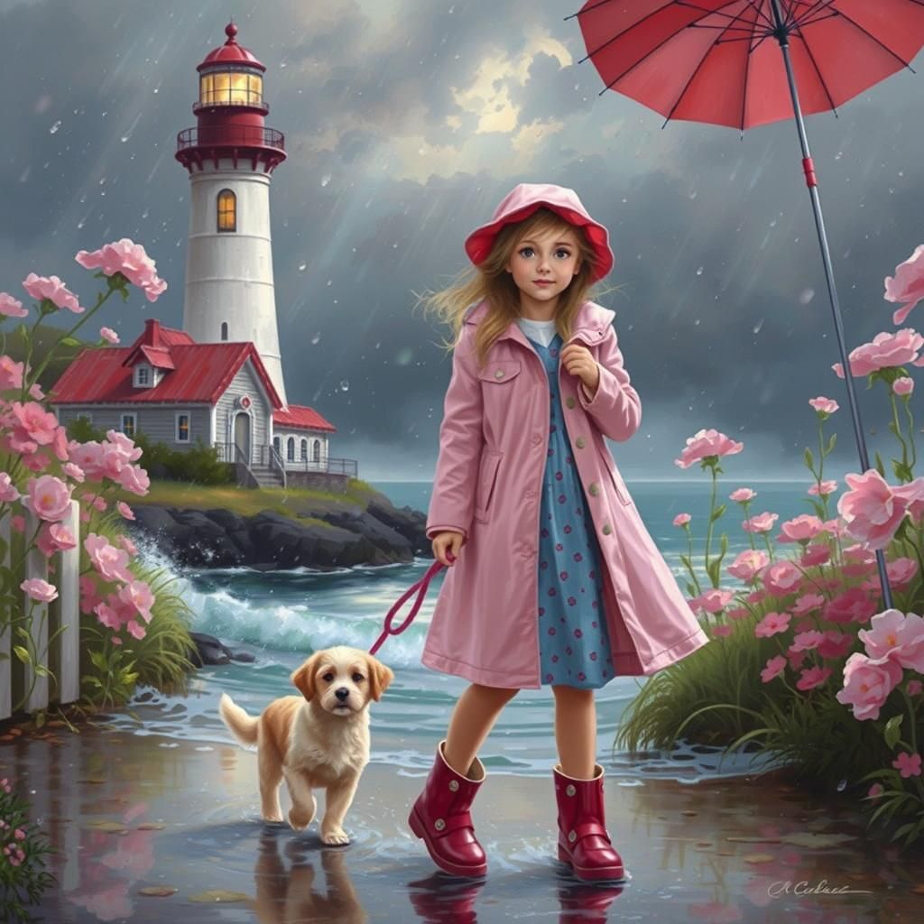 beautiful little girl with beautiful eyes and hair that blow...