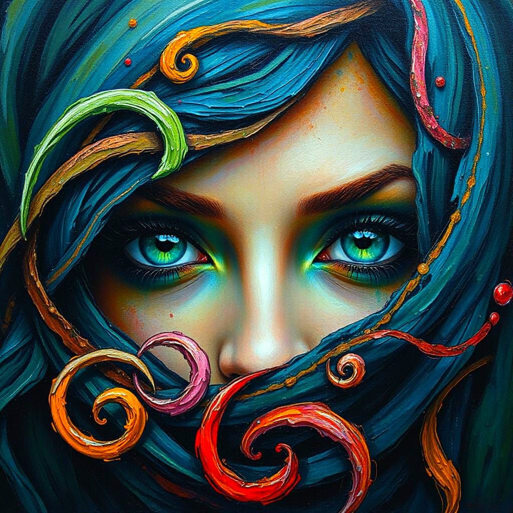 Mysterious Green Eyes  by @Brandy Vazquez