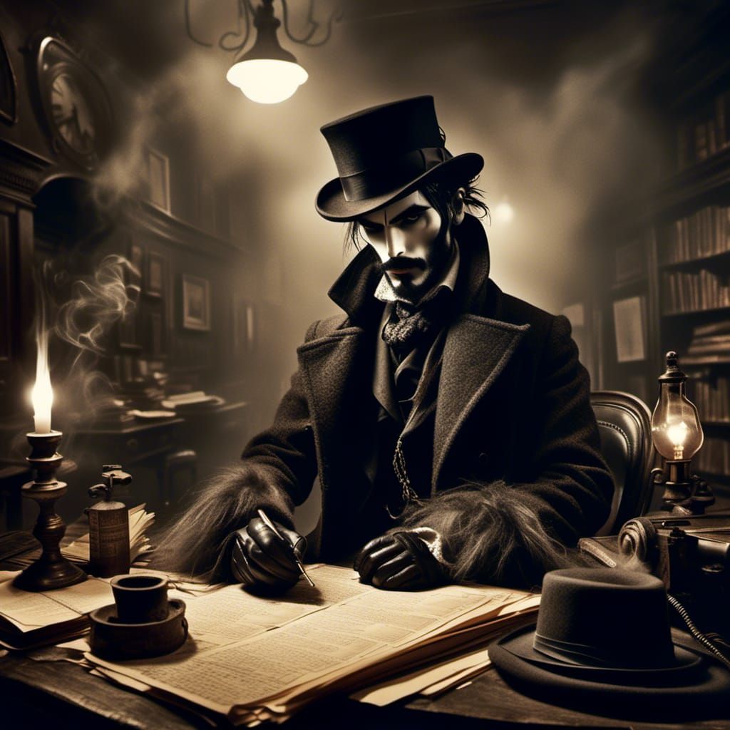  <lora:Grunge-Scratch:1.0> Victorian-era detective