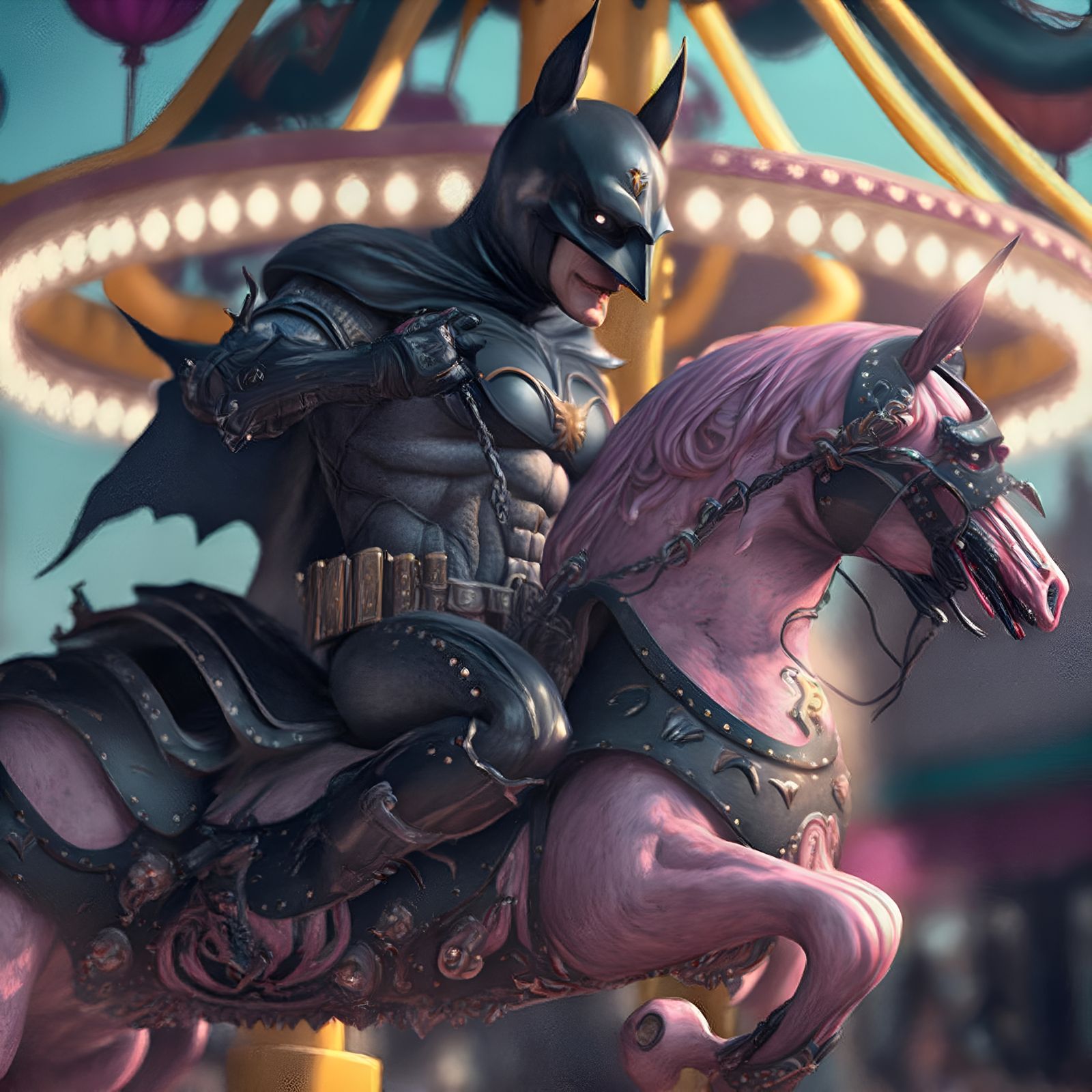 Midjourney v4: To the Bat Carousel!