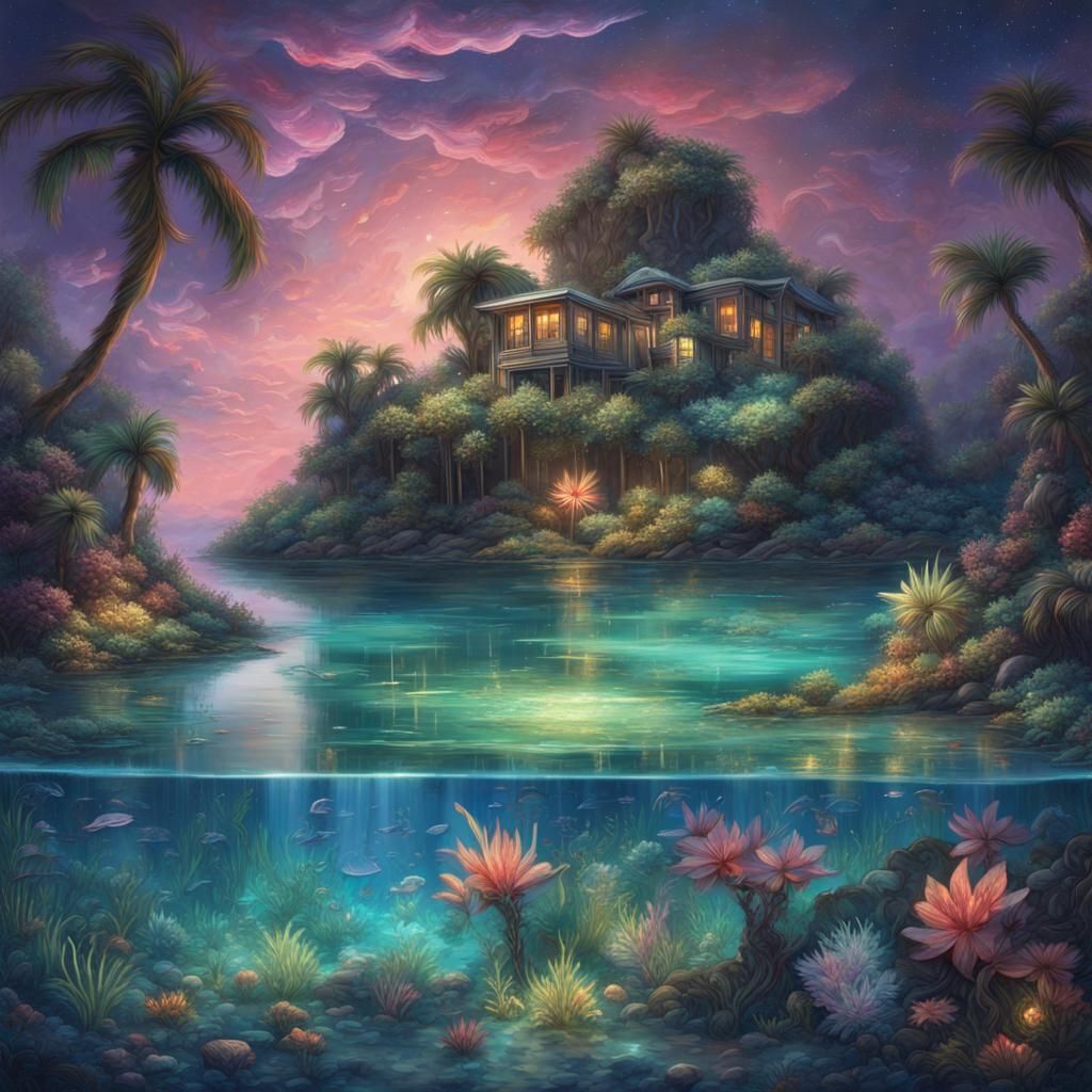 Tropical Island Oasis  by @Arth