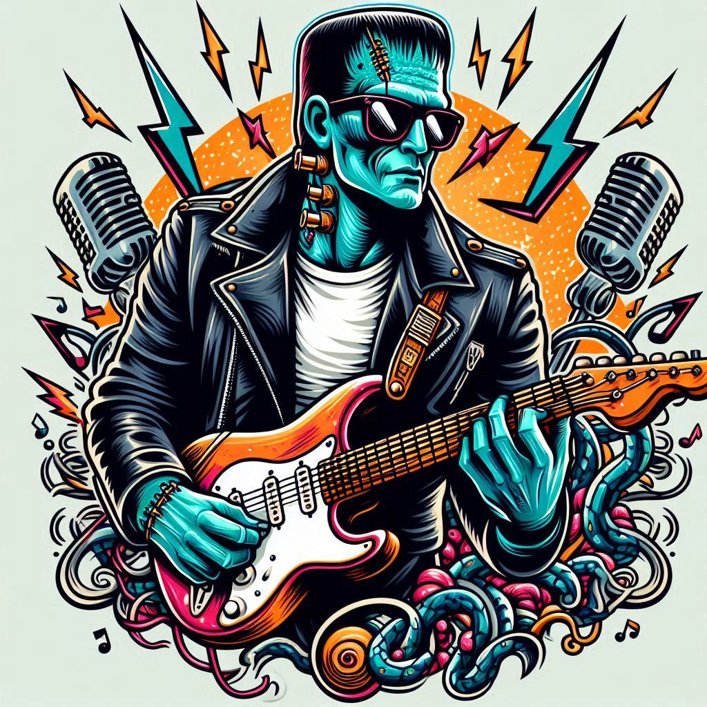 Rockabilly Frankenstein tattoo