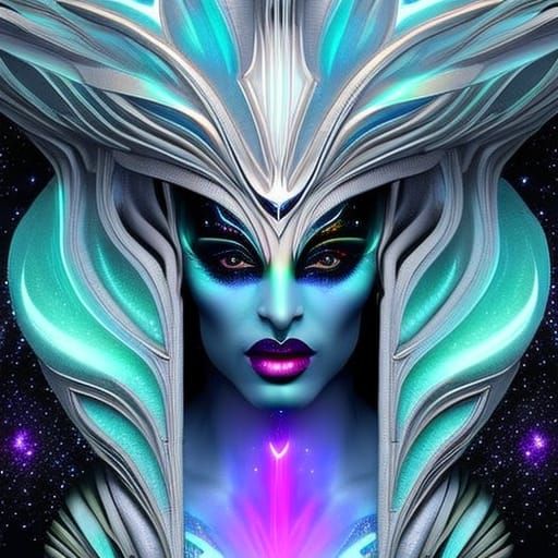 Alien Lady - AI Generated Artwork - NightCafe Creator