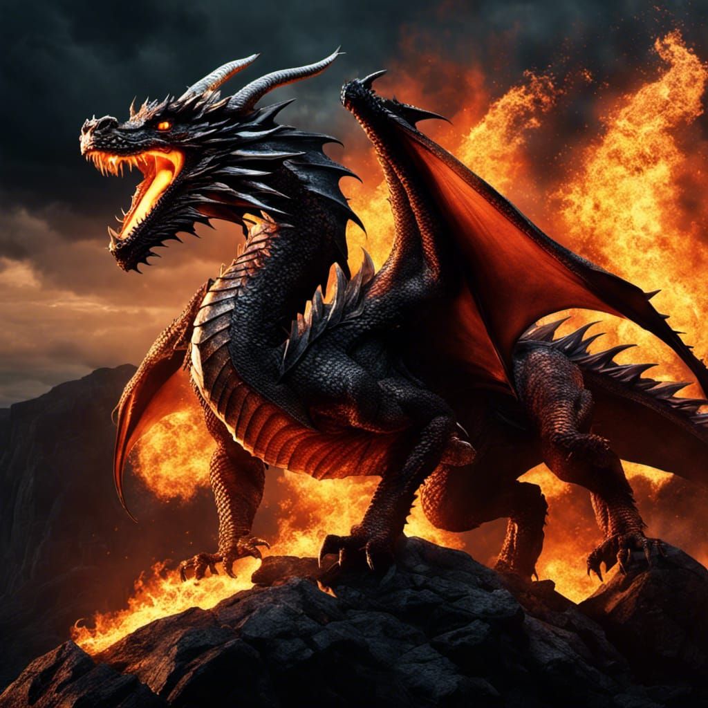 Dragon's Burn   by @BlueMoonSai