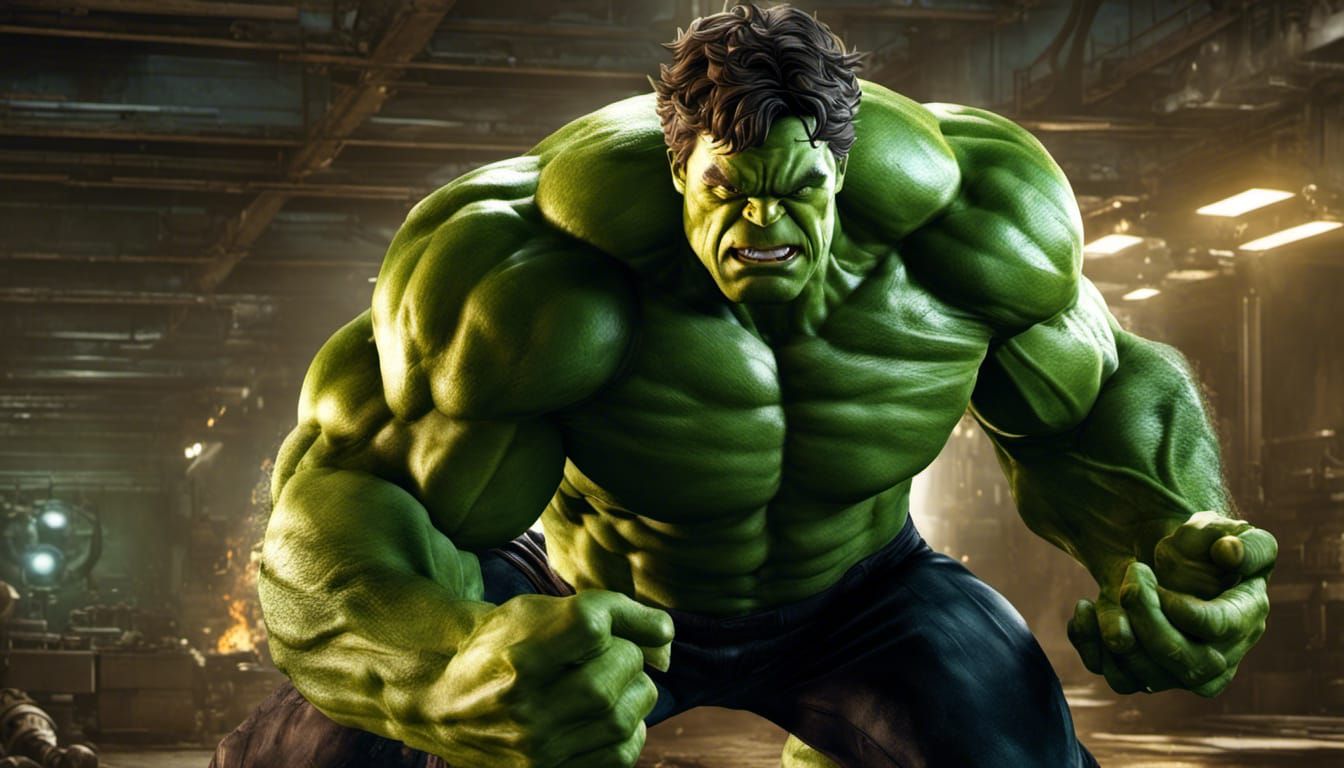 Bruce Banner morphing into The Hulk, I'm always angry.