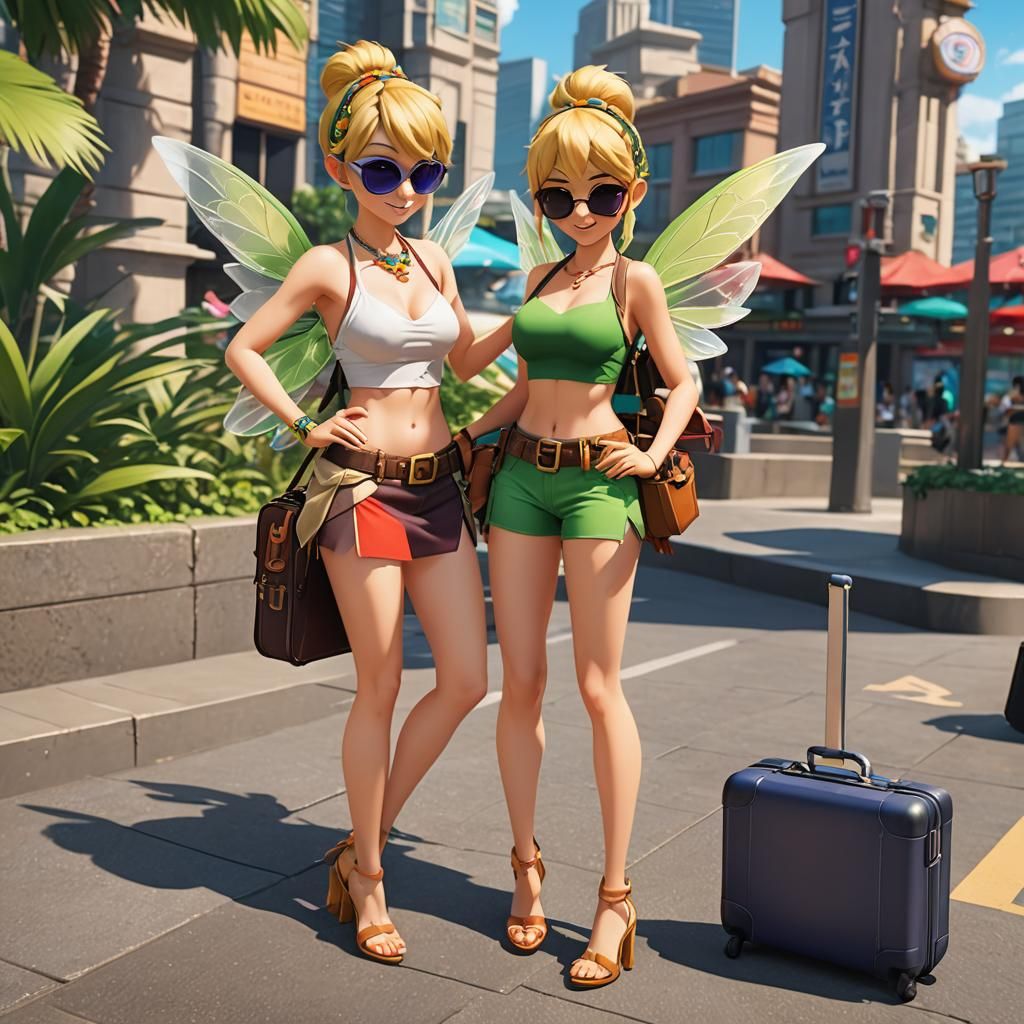 The Tinkerbell sisters in vacation
