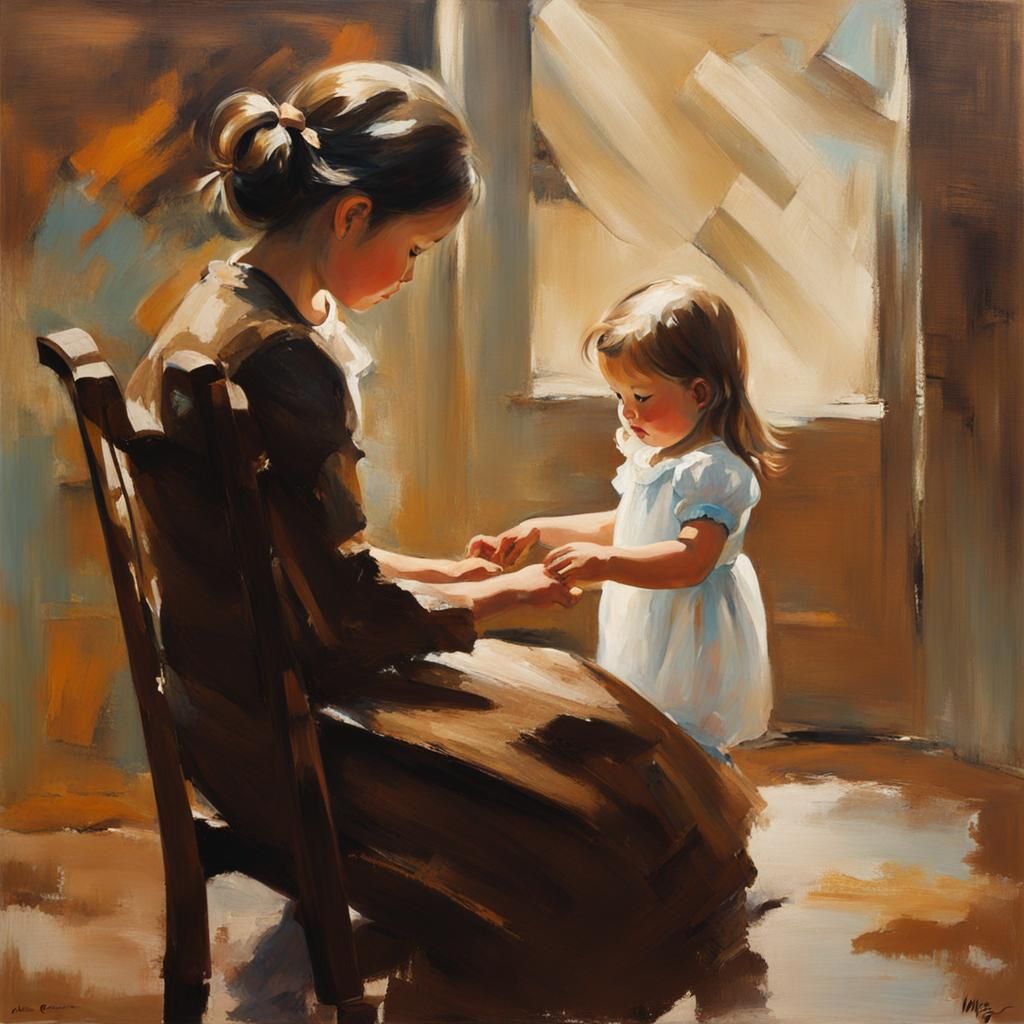 Mother And Daughter  by @Hesione