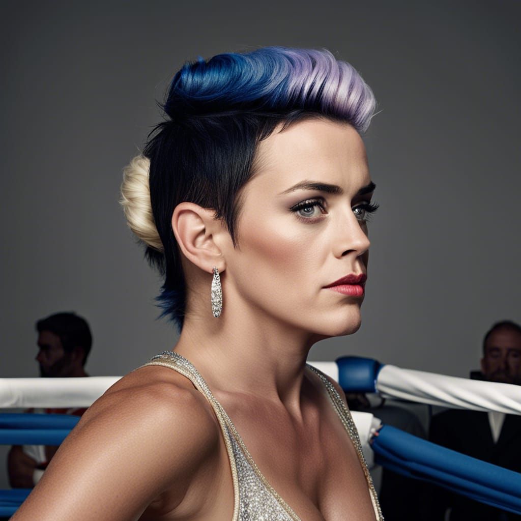 Katy Perry in wrestling - AI Generated Artwork - NightCafe Creator