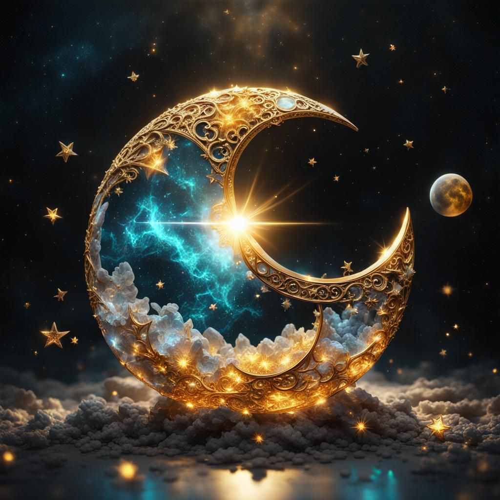 Crystal Moon  by @Annwenn