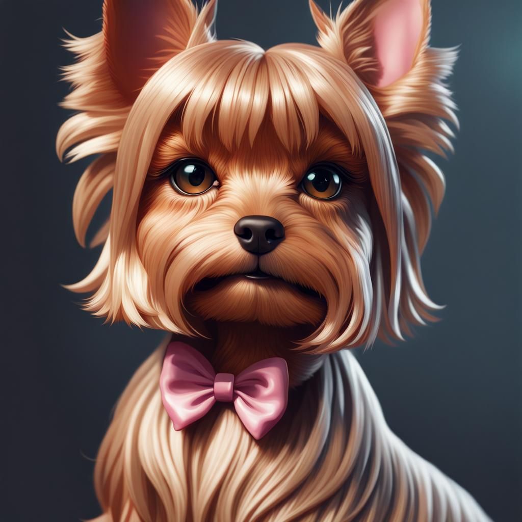 Yorkshire Terrier Barbie - AI Generated Artwork - NightCafe Creator