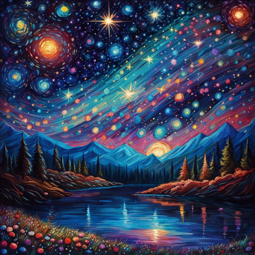 Glittering landscape #9