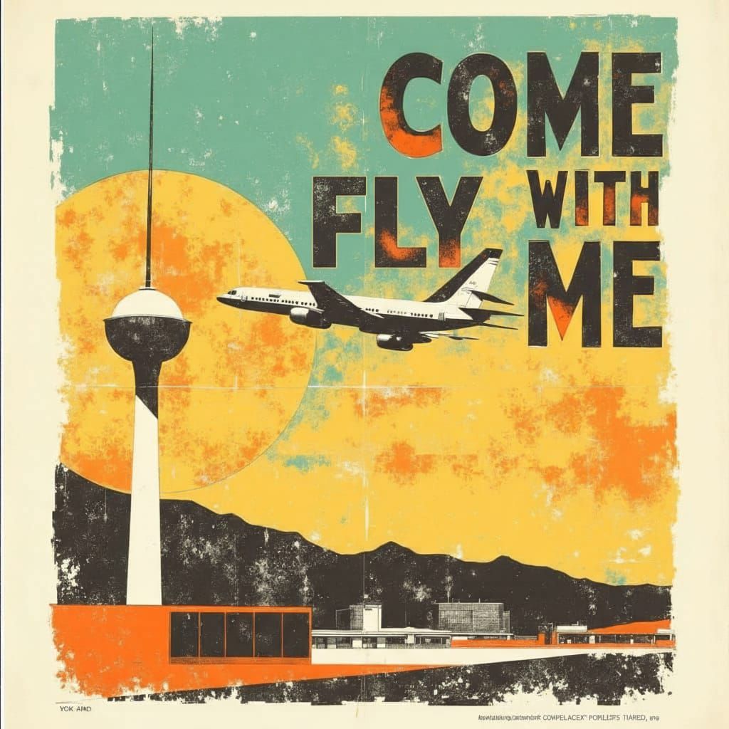 Retro Airline poster  by @Telina         