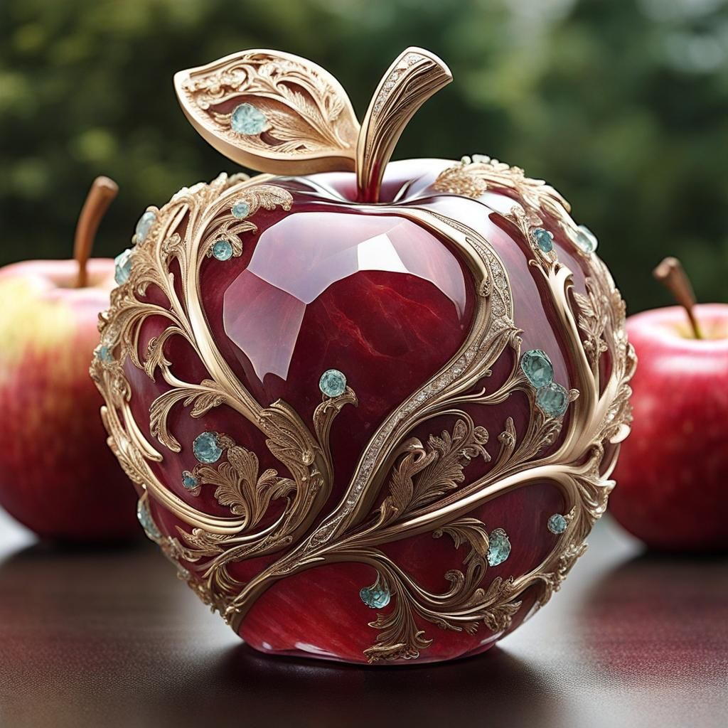 Fancy Apple  by @Syrinx