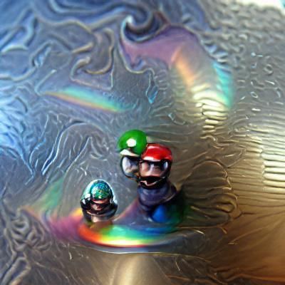 iridescent mario and luigi