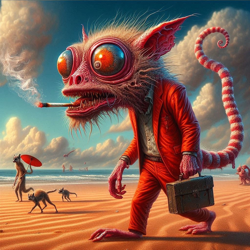 Suntan Lotion Salesman