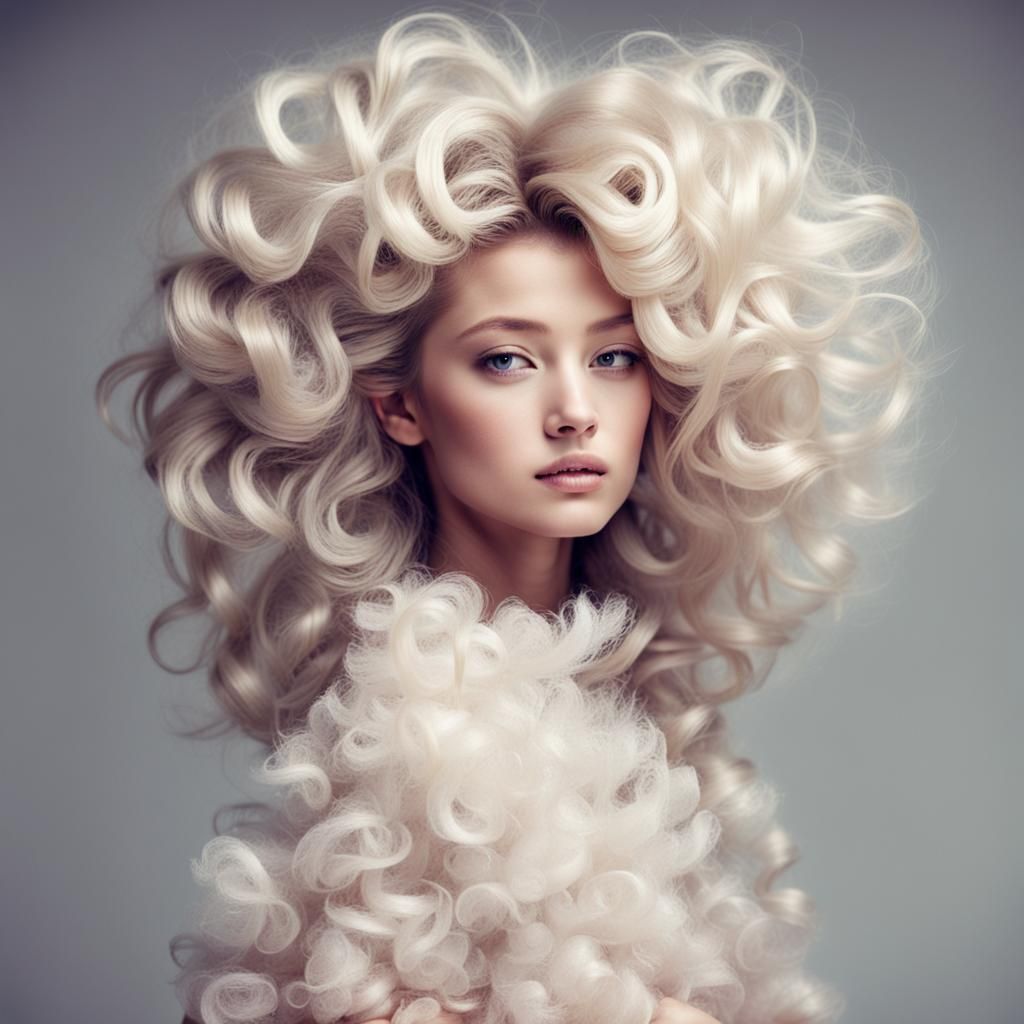 My Fluffy Hair Matches my Fluffy Dress☁  by @Kendelle Karner