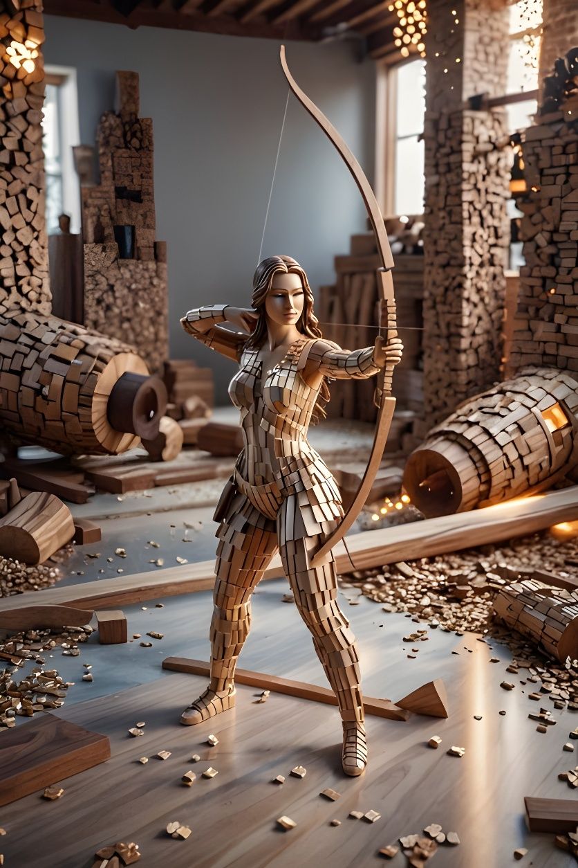 Wood sculpture