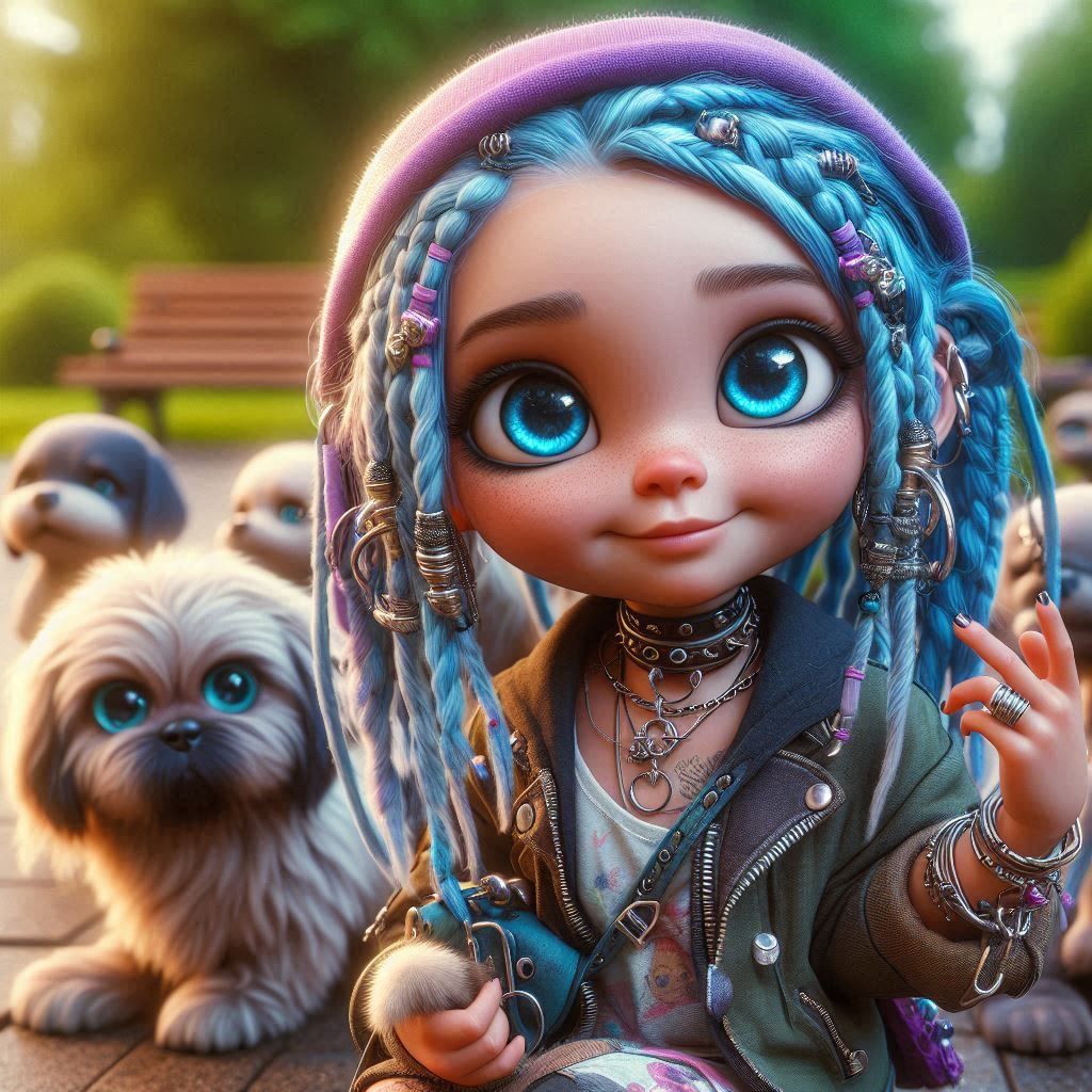 Cub and her Puppy Friends