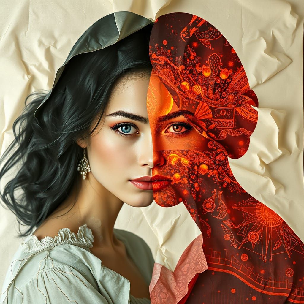 #53 crumpled doubleexposure