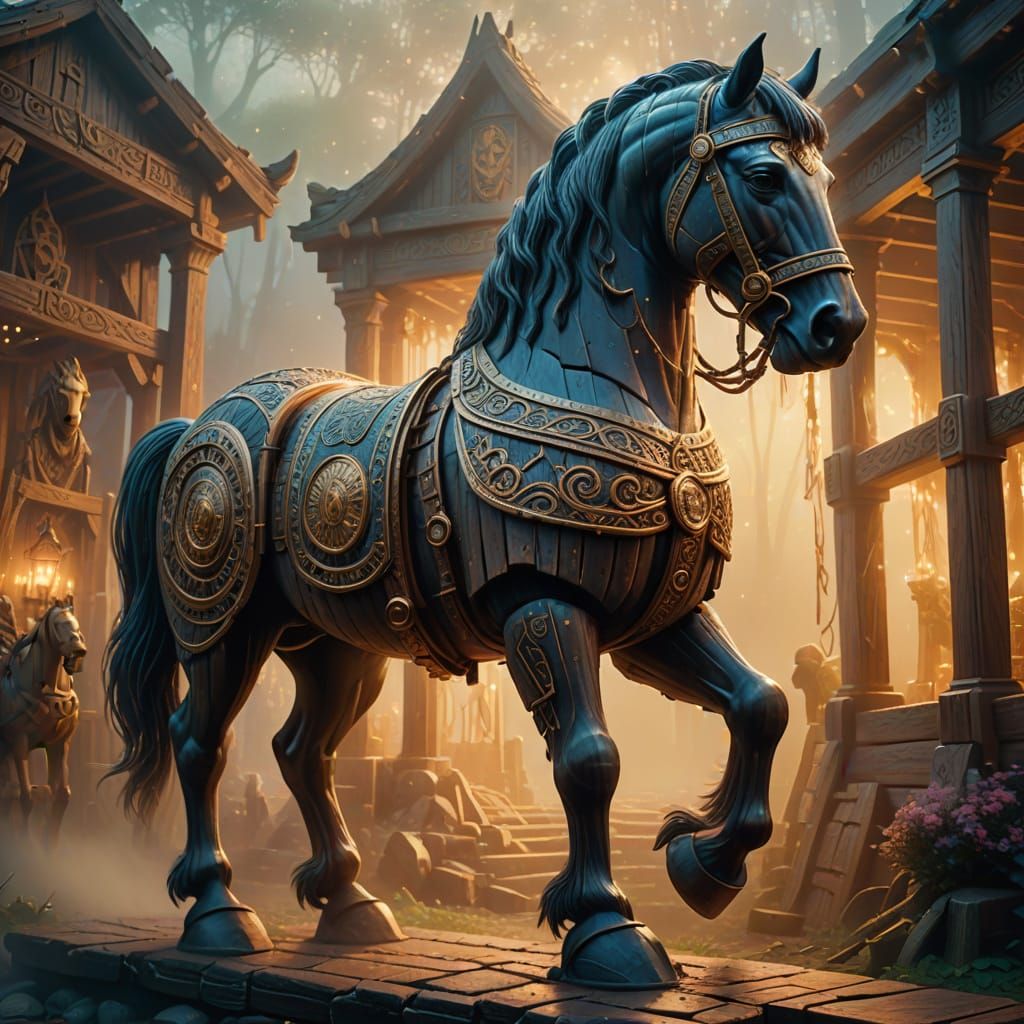 Wooden Trojan Horse  by @Wildlife51