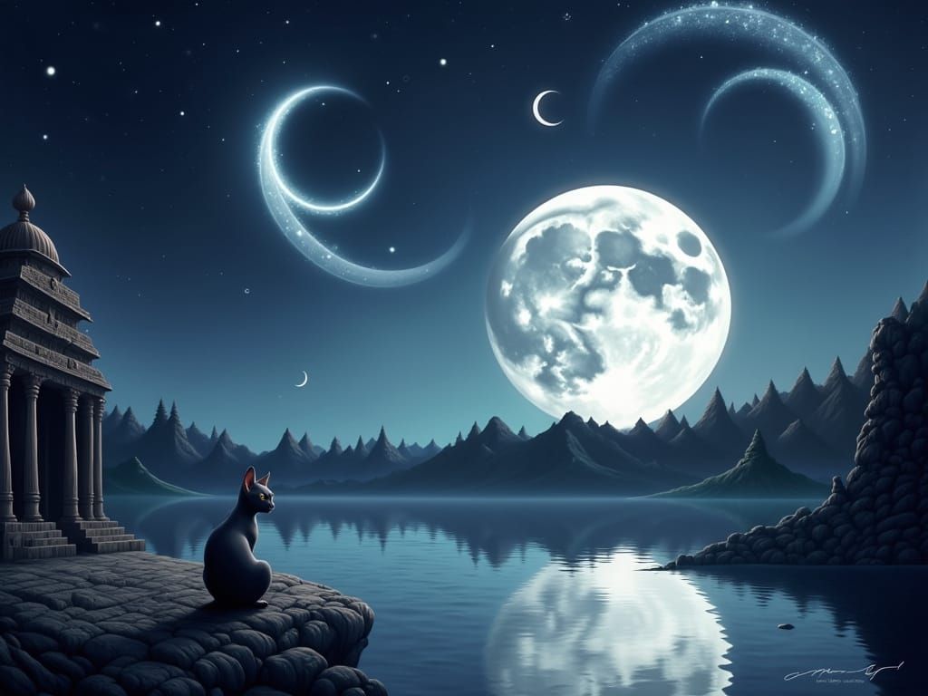 Heart in the night sky 