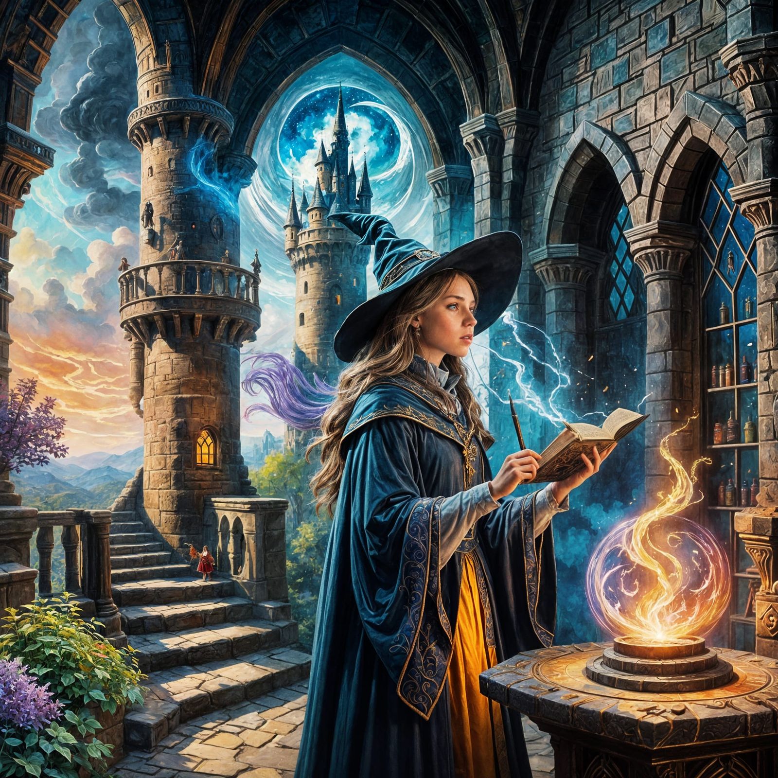 Learning a new spell  by @Mad Piece Maker