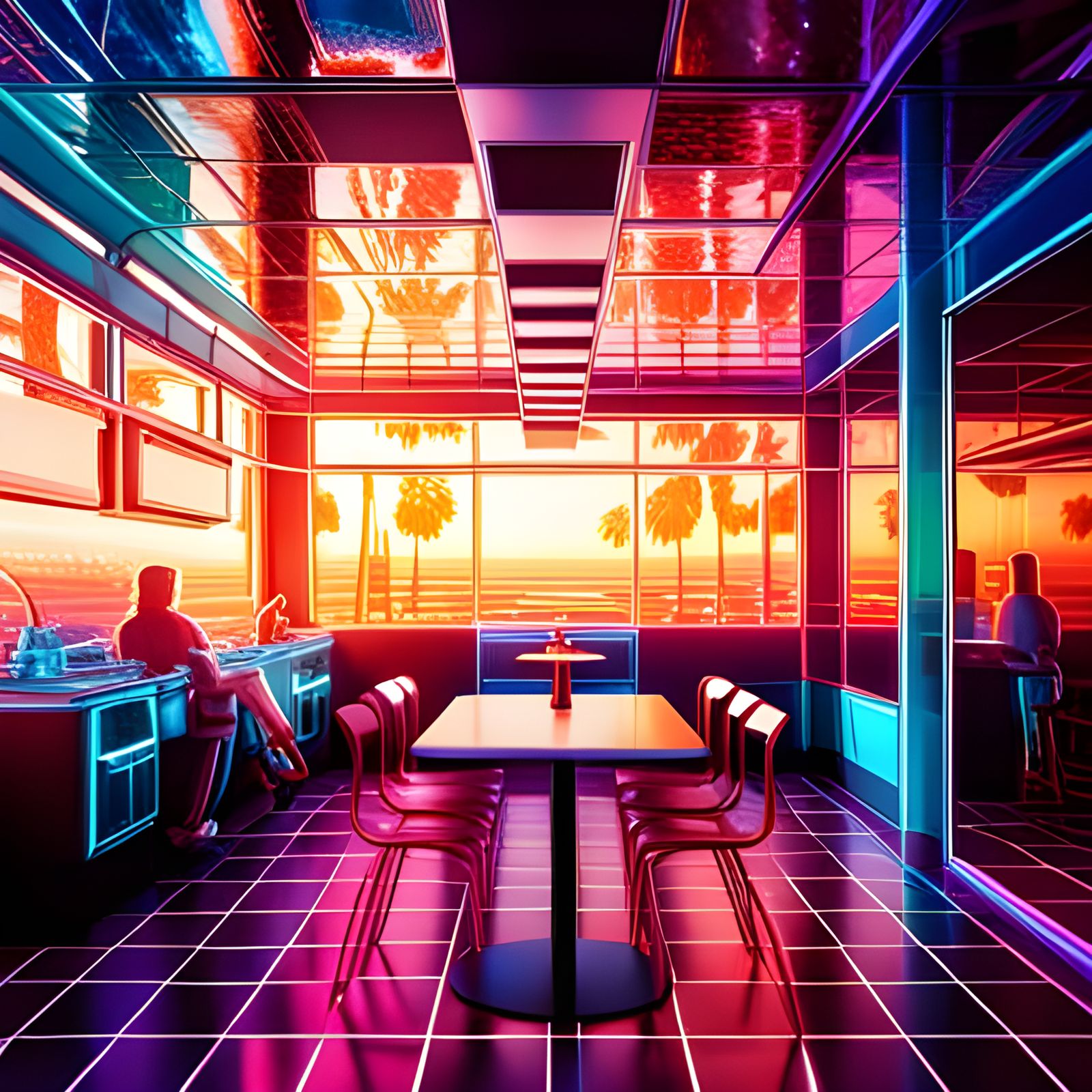 sunset café
