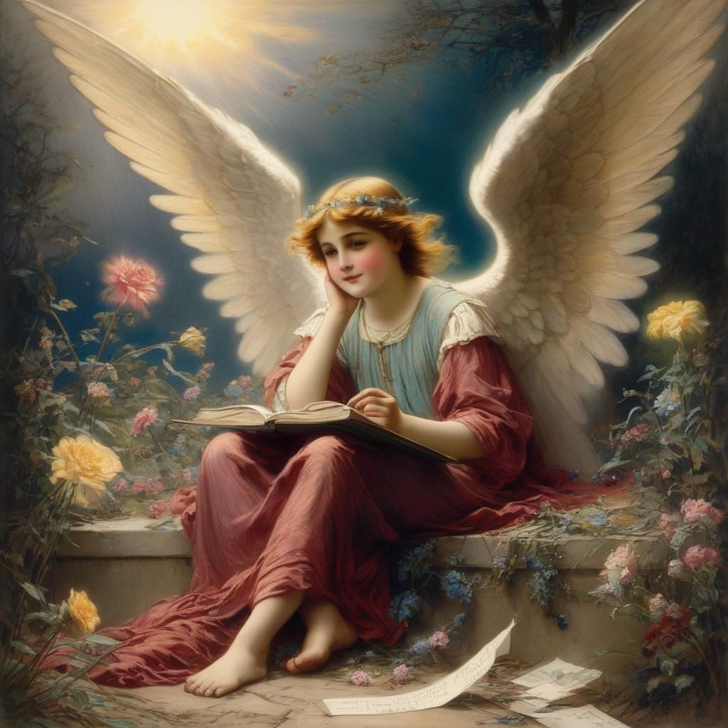 The Angel’s Message. (1905) George Hillyard Swinstead. (1860-1926) 🖌️🌹 ...