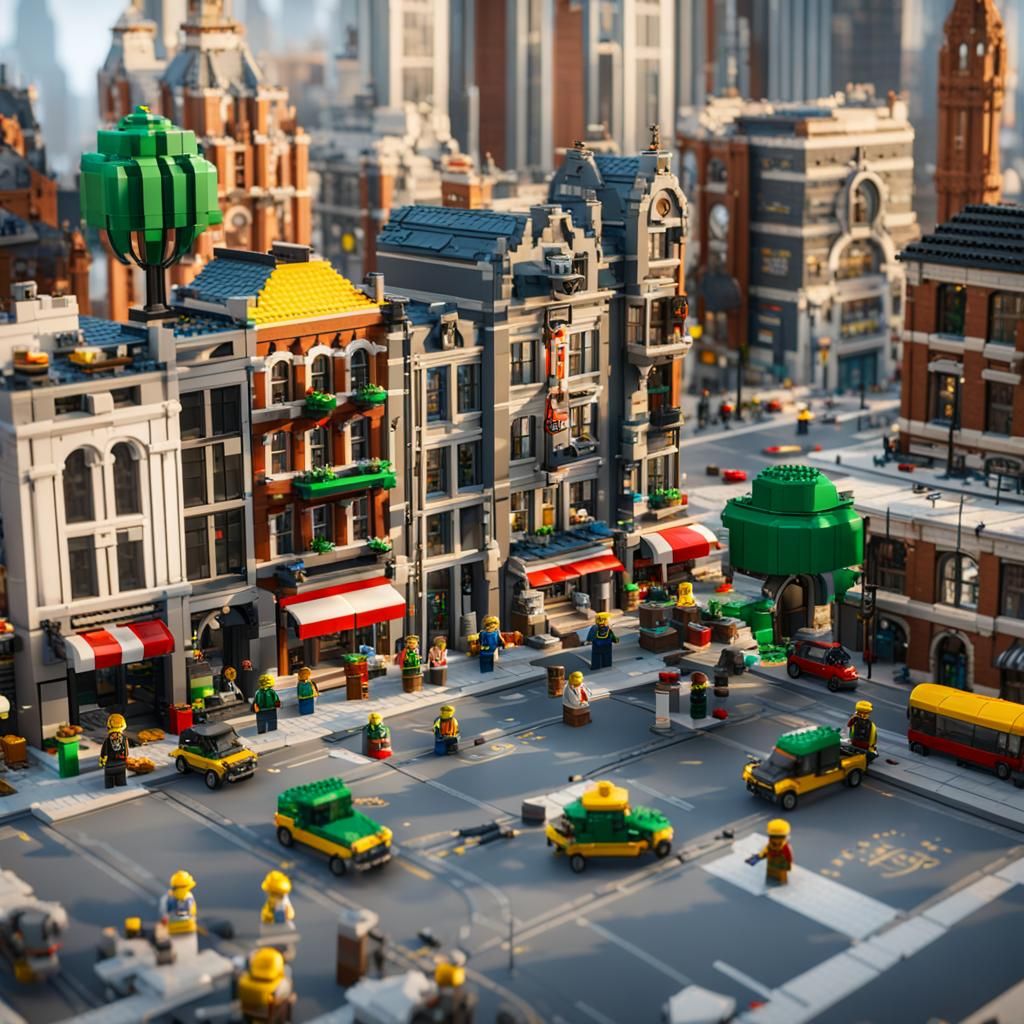 Lego City - AI Generated Artwork - NightCafe Creator