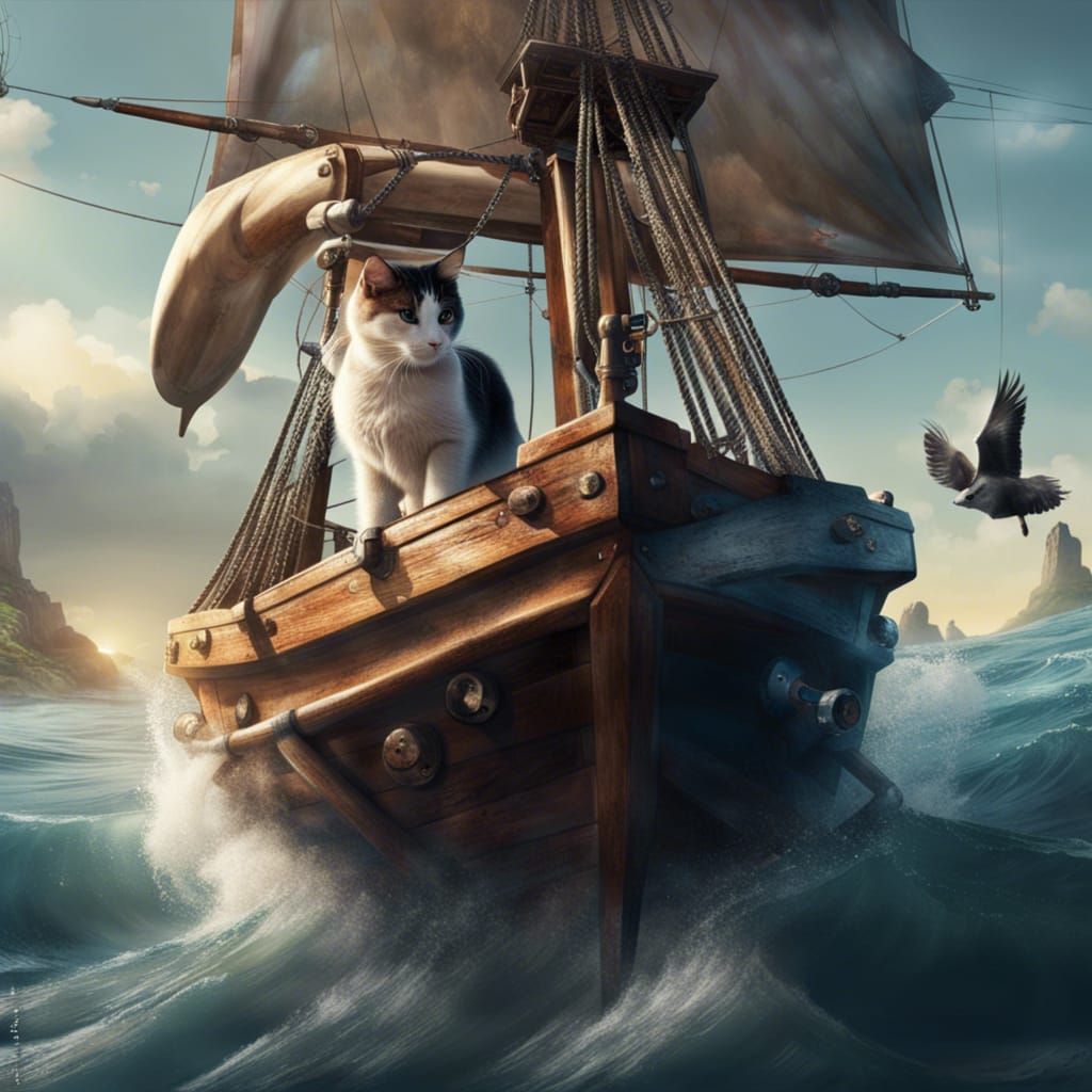 Pirate cat. - AI Generated Artwork - NightCafe Creator