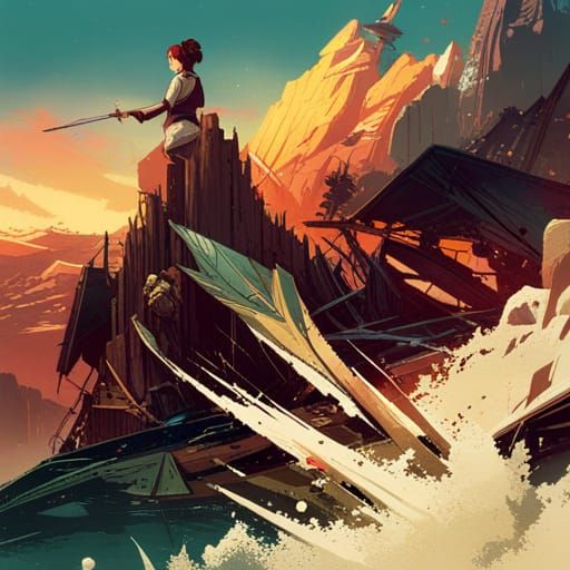 Impossible Scene in Hyperdetailed Digital Art Style