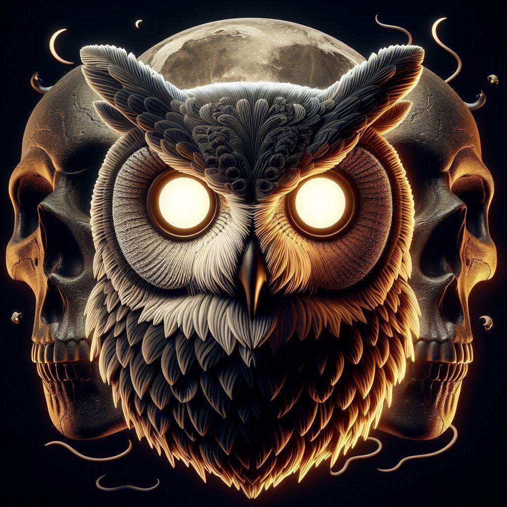 owl skull