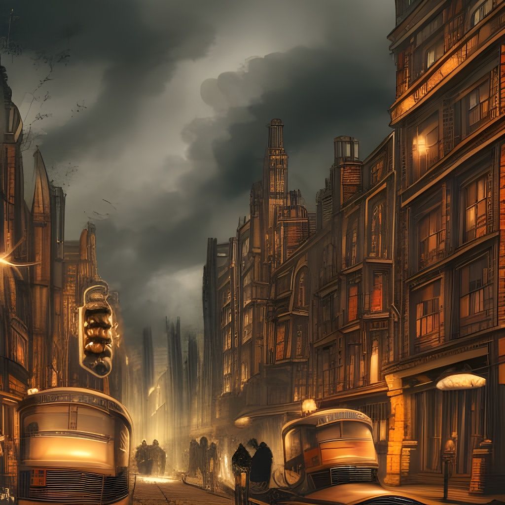 Steampunk London - AI Generated Artwork - NightCafe Creator