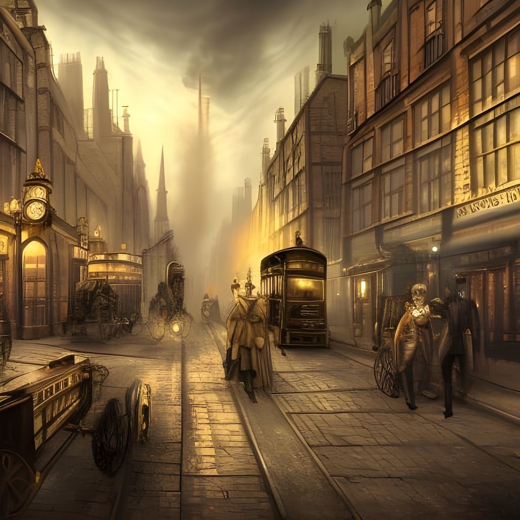 Steampunk London - AI Generated Artwork - NightCafe Creator