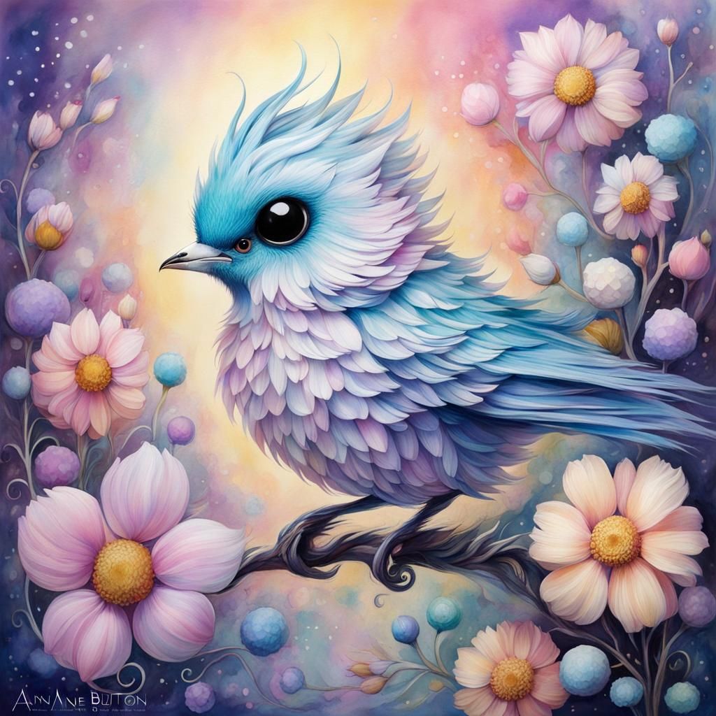 La poésie de l’oiseau pastel   by @Raphaelle