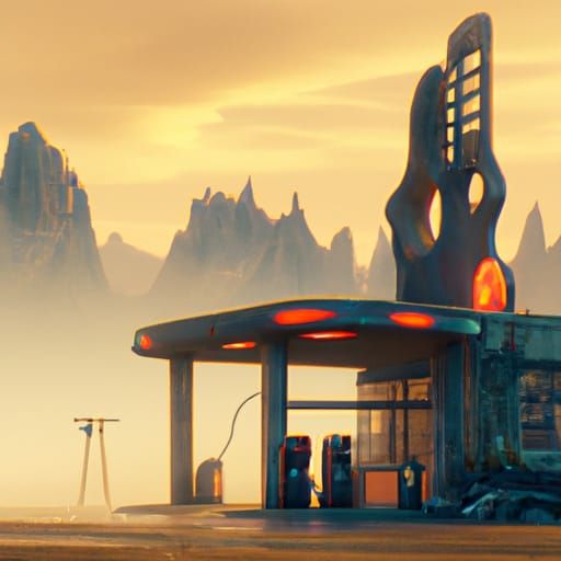 Gas station on Mars