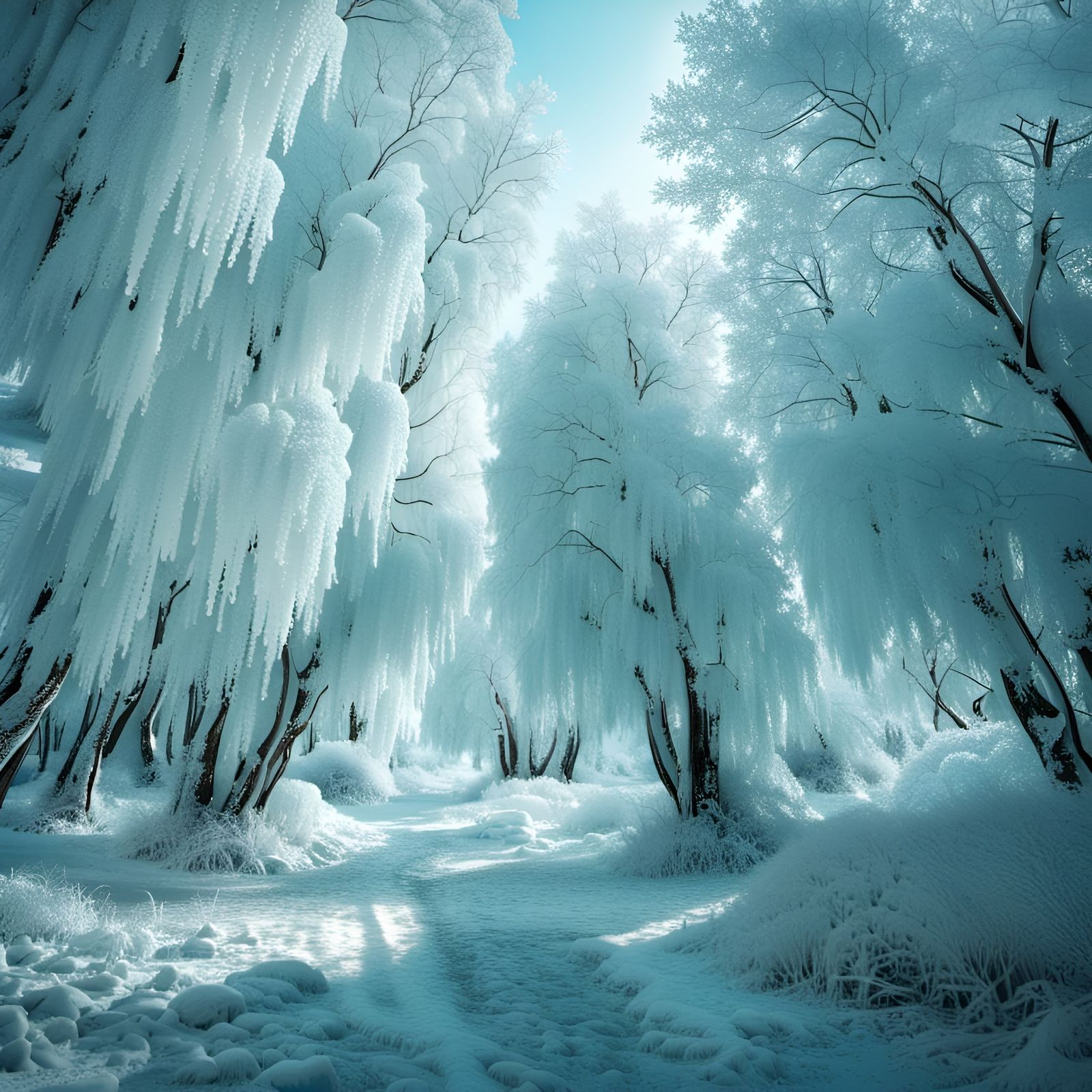 frozen willows  by @Richard Gutierrez