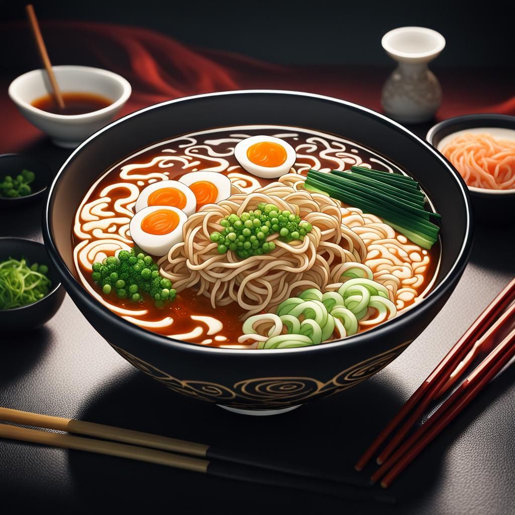 Japanese Ramen Animated - AI Generated Artwork - NightCafe Creator