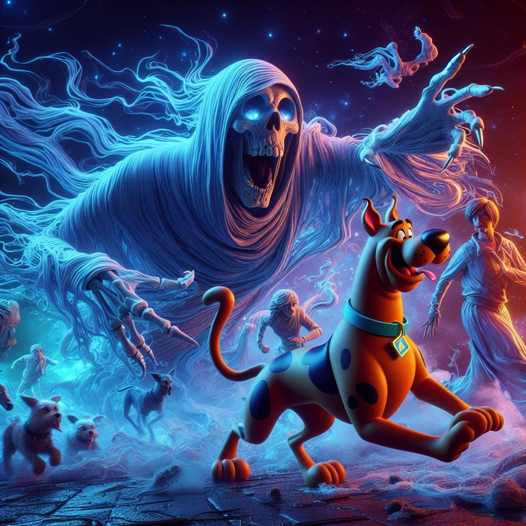 Gu gu gu GHOST. Run Scooby!